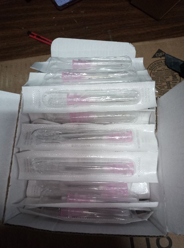 Photo 1 of 100Pack 18Ga 1 inch Needle Luer Lock Lab Dispensing Accessories for Measuring,Refilling Inks