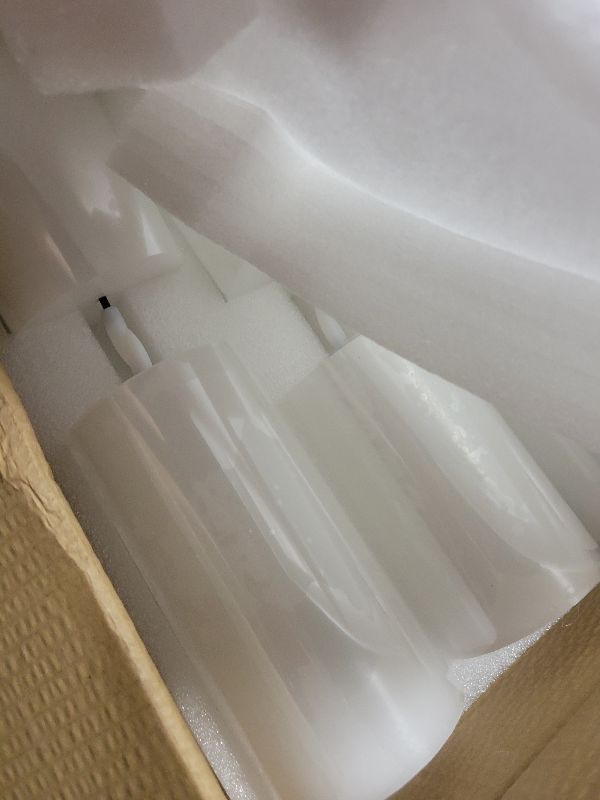 Photo 1 of 12 Pcs White Flameless Candles Flat Top LED Candles with Remote Timer, Pillar Flameless Candle Bulk Flickering Battery Operated Candle for Wedding Festival Outdoor Home Decor D 3'' H 4'' 5'' 6''
