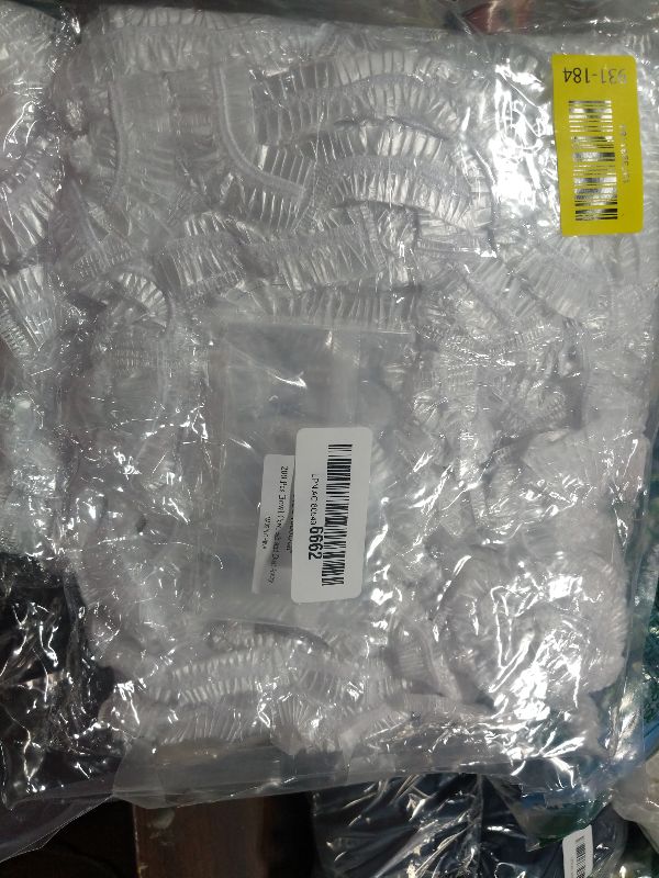 Photo 1 of 200 Pcs Bowl Covers for Bread Proofing, Plastic Shower Caps for Sourdough Bread, Food Covers Stretch Reusable Elastic, Keep Food Fresh and Dust Away