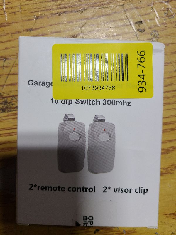Photo 1 of 2 for 10 Dip Switch Multicode Gate Opener Remote 300MHz,Compatible with 10 Digit Multicode Gate Opener,for Multi Code Garage Door Opener Remote 3089,Gate Remote Control Clicker