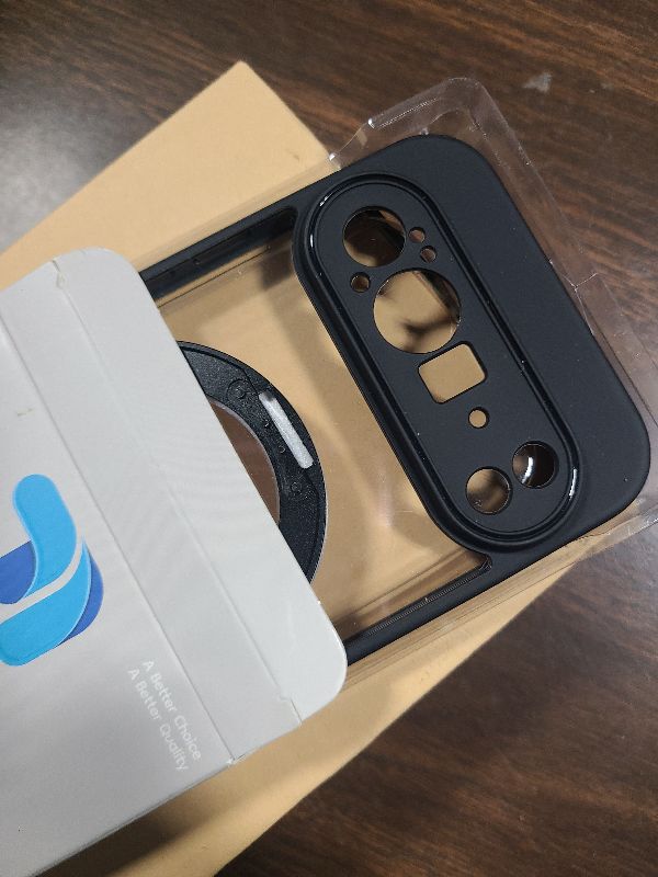 Photo 1 of ?360°Spin Magnetic Stand? Case for Pixel 10 Pro XL?Fit for MagSafe & Pixelsnap? Cover with Ring Holder?Crystal Clear? Camera Protection Phone Google 10 Pro XL Cases - Black