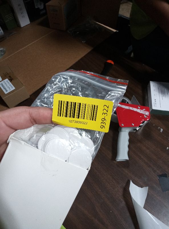 Photo 1 of 100 Set Sublimation Blank Aluminum Stickers Set 1 Inch Round Blank Bezel Pendant Tray Aluminum Sheet, Includes Sublimation Blank Discs and Double Side Tapes for Personalized Photo Jewelry Making DIY