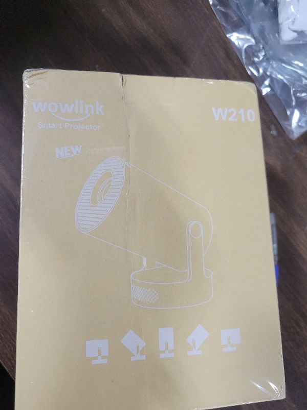 Photo 1 of [Built-in Apps & 2026 Upgraded] Mini Projector with WiFi 6 and Bluetooth 5.4 Support 4K 1080P Auto Keystone 180° Rotatable Projector Portable Compatibile with HDMI/TV Stick/Memory Stick/Laptop, White