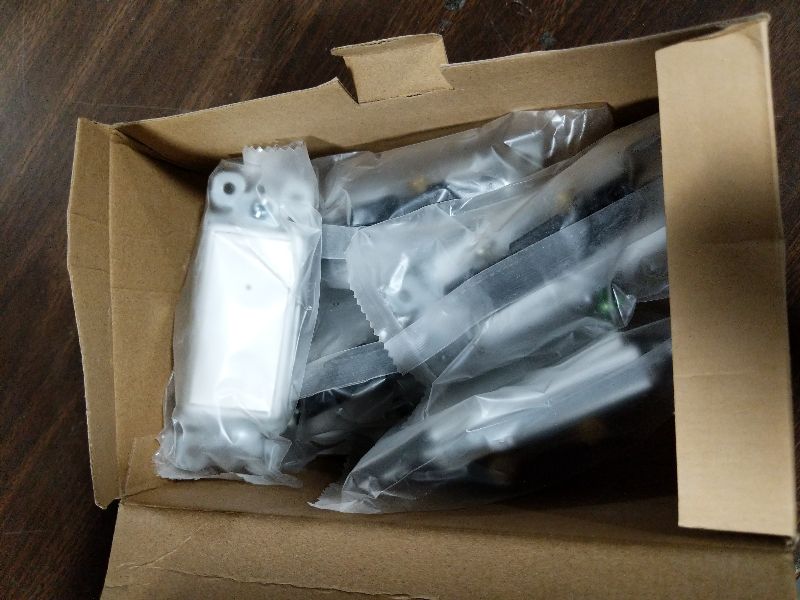Photo 1 of 10 Pack SOZULAMP Light Switch with LED Night Light 15Amp 120/277Volt Rocker Single Pole Wall Switch, Automatic On/Off Sensor
