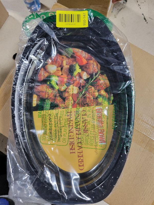 Photo 1 of 13” Enamel Roaster With Lid Oval Roasting Pan For Oven,Turkey Roaster Pot Broiler Pan Chicken Vegetables Suitable For Dining With Two People High Cookware Small Baking Pan