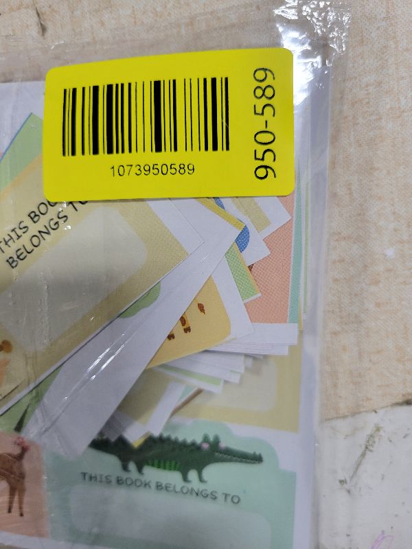 Photo 1 of 120 Pcs Animal Theme Bookplate Stickers 3 inch Back to School Classroom Library Book Labels Animal Book Plates Teacher Resources Book Ownership Tags of School Supplies