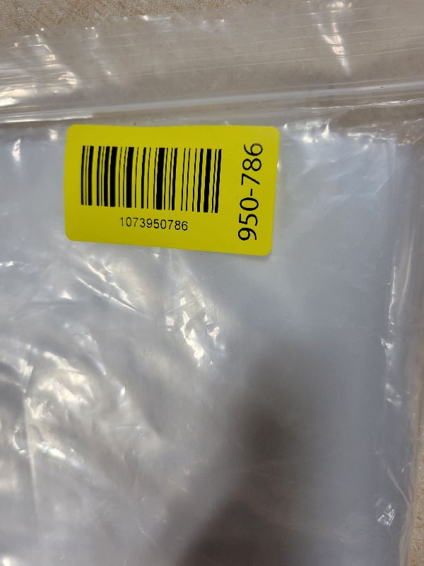 Photo 1 of 10" x 15" Open-End Flat Poly Bags - 100 Pack, 2 Mil Heavy-duty, Large Clear Plastic Packaging Baggies, Food Storage, Snacks, Art, Clothing & Apparel - GPI