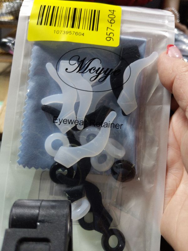 Photo 1 of 12 Pairs Mcyye Eyeglasses Ear Grips, Anti Slip Eyeglass Retainer, Premium Silicone Ear Hook, Keep Glasses from Slipping Down Your Nose, Simple, Effective Helper for Kids, Adults, Sports, Study & Work