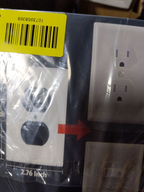 Photo 1 of 15 Pack Outlet Covers Bulk, Light Switch Cover Plate Standard Size 1-Gang 4.50" x 2.75", Duplex Wall Plates, Outlet Covers Wall Plate, Polycarbonate Thermoplastic, White