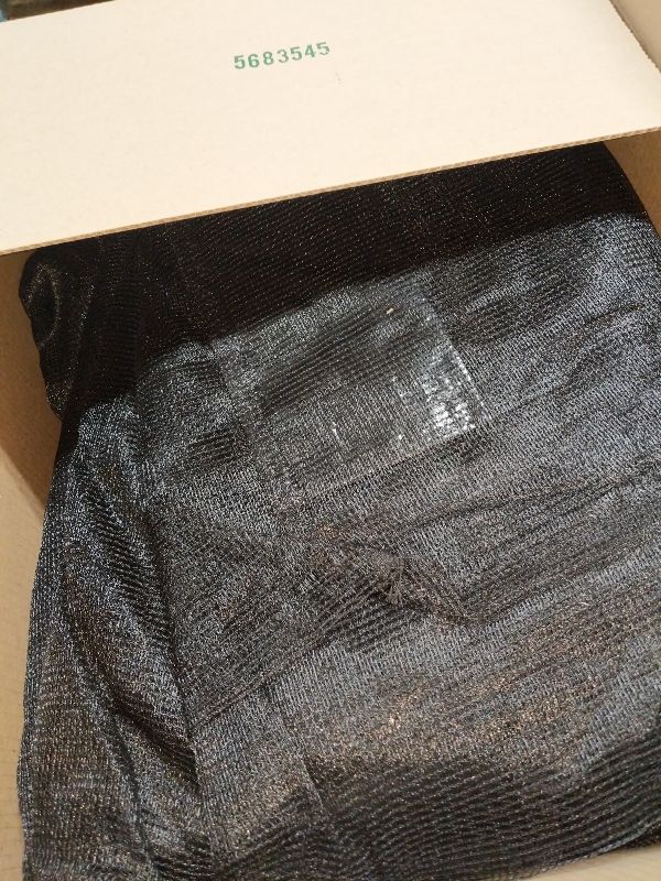 Photo 1 of 14ft Trampoline Replacement Enclosure Safety Net for 8 Straight Poles Round Frames - Nylon Barrier With Double Zipper and Protection Buckles, Black