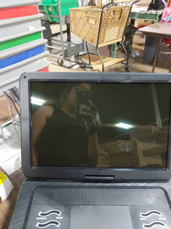 Photo 1 of 19.6" Portable DVD Player with 17.1" Large HD Screen, 5 Hours Rechargeable Battery, DVD Player Portable with Car Charger, Support USB/SD Card/Sync TV and Multiple Disc Formats, High Volume Speaker