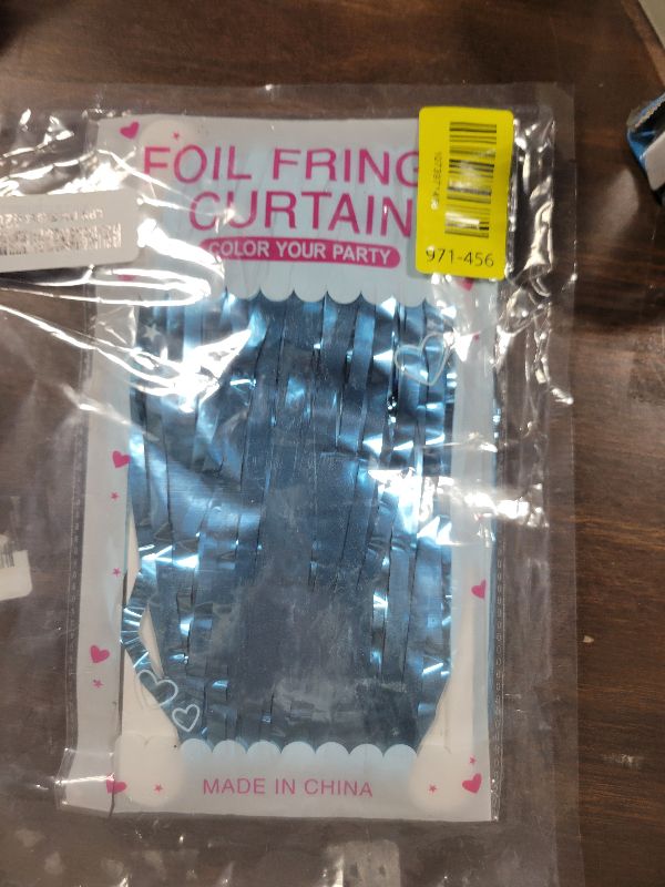 Photo 1 of 2 Pack Party Decorations Blue Streamers Fringe Backdrop Ocean Themed Decorations Foil Curtain Backdrop Blue Birthday Baby Shower Bachelorette Christmas Party Decor Supplies