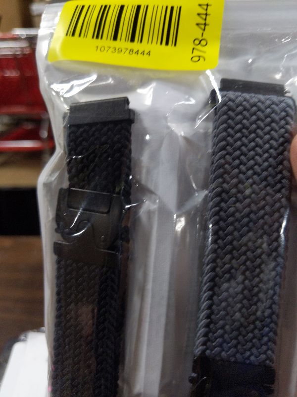 Photo 1 of 2 Pack Braided Bands for Samsung Galaxy Watch 7 6 5 4 FE Band 40mm 44mm/6 Classic 43mm 47mm/4 Classic 42mm 46mm/5 Pro/Active 2,20mm Elastic Nylon Sport Strap for Garmin Vivoactive 6/5/3 Women Men