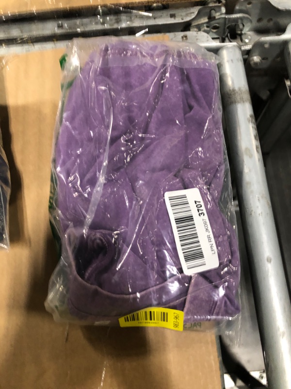 Photo 1 of *** MINOR PAINT STAINS ** Womens Washed Vintage Oversized T-Shirt Baggy Workout Tops Short Sleeve Cotton Tshirts Streetwear Boyfriend Tee(W-Purple,m)