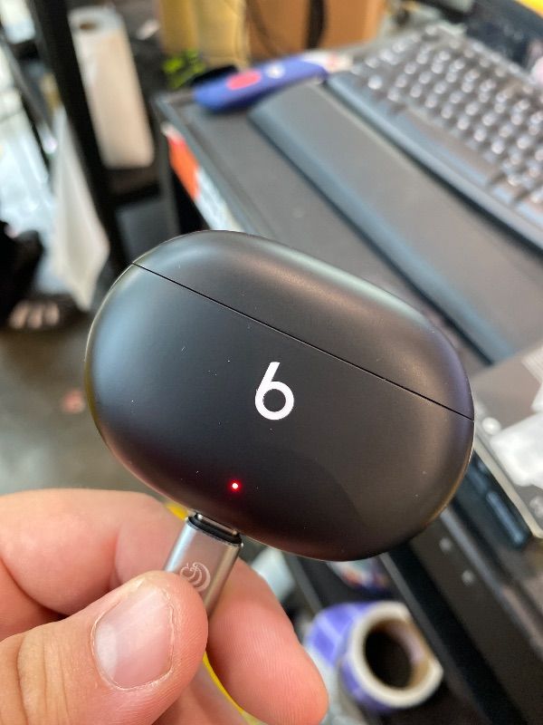 Photo 1 of [Buds might not work] Beats Studio Buds - True Wireless Noise Cancelling Earbuds - Compatible with Apple & Android, Built-in Microphone, IPX4 Rating, Sweat Resistant Earphones, Class 1 Bluetooth Headphones - Black