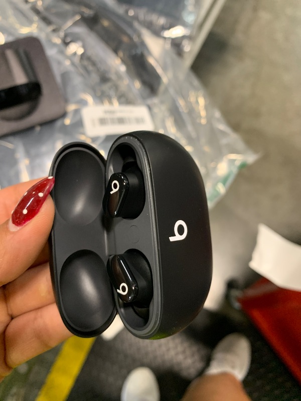 Photo 1 of [Buds might not work] Beats Studio Buds - True Wireless Noise Cancelling Earbuds - Compatible with Apple & Android, Built-in Microphone, IPX4 Rating, Sweat Resistant Earphones, Class 1 Bluetooth Headphones - Black