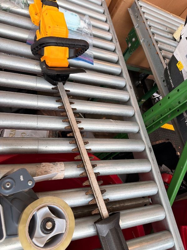 Photo 1 of [Defective: Gears grinding and overheats.] DEVTBLUN Cordless Hedge Trimmer Compatible with Dewalt 20V Battery (Tool Only), 20" Bush Trimmer, 3000RPM Electric Hedge Trimmer, 180°Rotatable Head, Battery Powered Hedge Trimmer for Yard, Garden