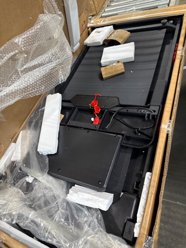 Photo 1 of ****CHECKED  7/10 - AS IS/NO RETURNS - SALE FINAL - FOR PARTS ONLY****Walking Pad with Handle Bar, 3.5HP Electric Portable Walking Pad Treadmill with Handles, 0.6-10MPH Running Treadmill with Handles for Home Small, Big Screen, 400LBS Capacity