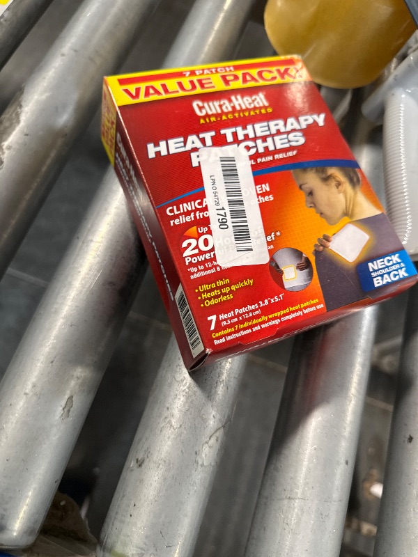 Photo 1 of **EXPIRED** Cura-Heat Heat Therapy Patches, Air Activated, Neck Shoulder & Back, Value Pack 7 Heat Patches