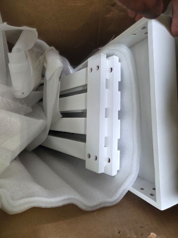 Photo 1 of ***MISSING PARTS, INCLUDING HARDWARE*** Pipishell Bamboo Shoe Rack Bench, 3-Tier Sturdy Shoe Organizer, Storage Shoe Bench, Holds up to 300lbs for Entryway Bedroom Living Room Balcony (White)