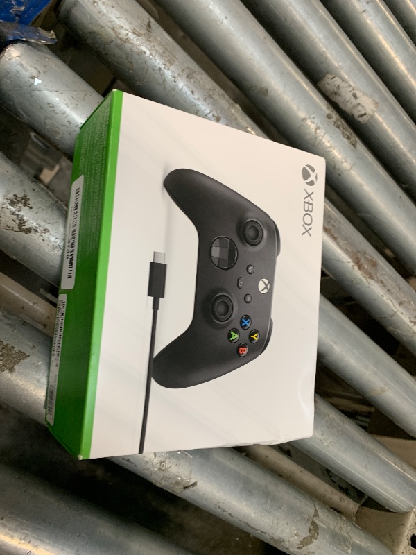 Photo 1 of ***Item missing battery***XBOX Wireless Gaming Controller + USB-C Cable | Carbon Black | Console, PC, & Cloud Devices | Textured Grip | Wireless, Bluetooth, USB-C Connectivity