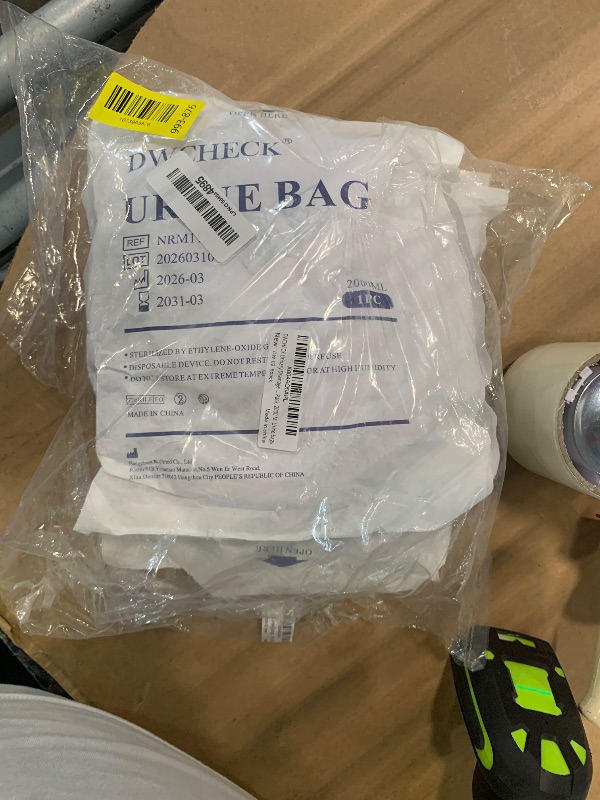 Photo 1 of ***SIMILAR IMAGEN*** Urinary Drainage Bag with Anti-Reflux Chamber, Urine Bag with 2000 mL Volume, 48" Drainage Tube, Clips and Hanging Hook, Professional Urinary Bag for Home and Hospitals Health Aids, 5 Pack