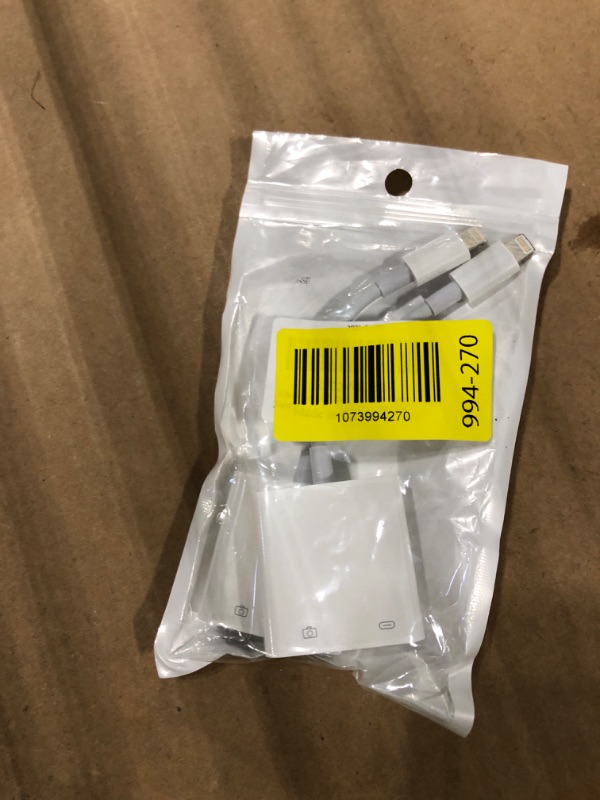 Photo 1 of [Apple MFi Certified] Lightning to USB Camera Adapter with Charging Port for iPhone, USB3.0 Female OTG Adapter Compatible with iPhone/iPad Card, Readers, USB Flash Drives, Keyboards, Mice 2 Pack