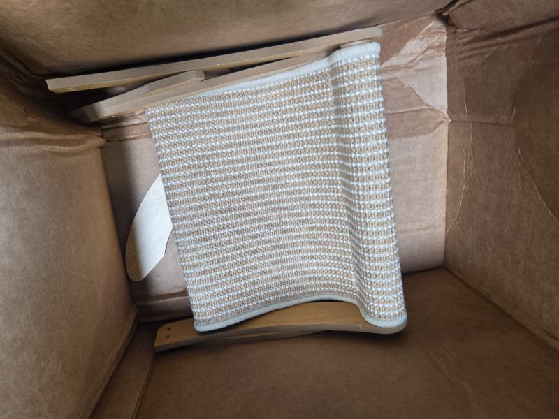 Photo 1 of ***MISSING PARTS AND SCREWS*** AROPEME Cat Scratcher Bed for Indoor Cats - 23.6" Large Natural Sisal Cat Scratching Board, Wood Frame Scratch Pad, Modern Cats Lounger/Hammock, Easy Assembly Furniture
