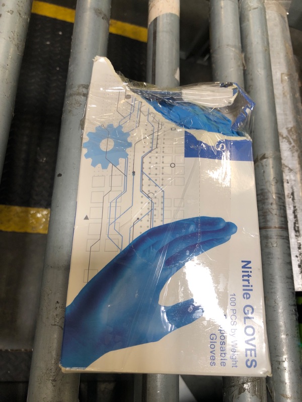 Photo 1 of *** missing some *** PEIPU Nitrile Gloves Disposable Gloves (Medium, 100-Count), 4 Mil,Powder Free, Cleaning Service Gloves, Latex Free