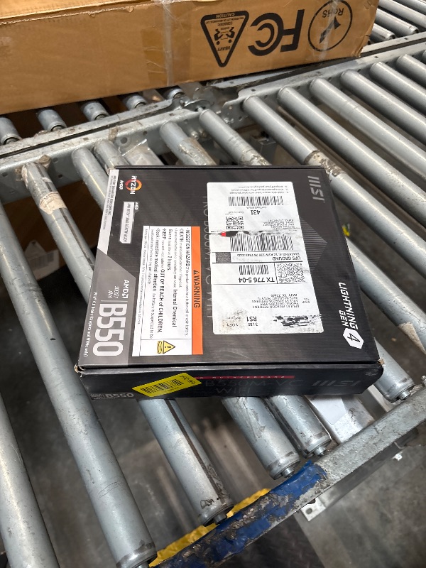 Photo 1 of *** DAMAGE ** ***07/19 SOLD FOR PARTS // FINAL SALE *** MSI PRO B550M-VC WiFi ProSeries Motherboard (AMD Ryzen 5000 Series, AM4, DDR4, PCIe 4.0, SATA 6Gb/s, M.2, USB 3.2 Gen 2, HDMI/DP, Wi-Fi 6E, Bluetooth 5.2, mATX)