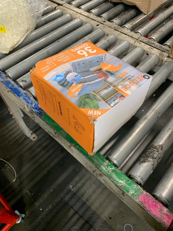 Photo 1 of ** pump missing *** GONGSHI Vacuum Storage Bags, Space Saver Seal Bags For Clothing, Travel Luggage,Blankets, Comforters, Pillows, Clothes Storage.36 Combo