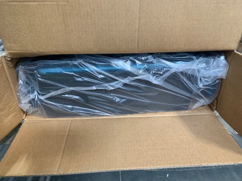 Photo 1 of ***MISSING BRAKES*** BlessReach Foldable Rollator Walkers with Seat for Seniors, 450 lb Capacity, 8'' Wheels, 18" Big Seat, 6-Position Adjustable Height, Heavy-Duty Aluminum Rolling Walker (Blue)