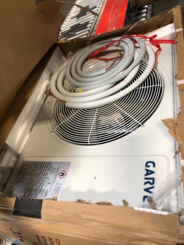 Photo 1 of ****PARTIAL SET, MISSING WALL MOUNT AC UNIT****
GarveeHome 12000 BTU Mini Split AC/Heating System, 19 SEER2 6-in-1 Inverter Split System Air Conditioners, Ductless Heat Pump Wall Mount AC Unit Cool Up to 750 Sq. Ft, Installation Kits, 230V