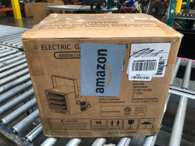Photo 1 of ****CHECKED 7/11 - AS IS/NO RETURNS - SALE FINAL - FOR PARTS ONLY****CTSC 4800W Garage Heater Electric, Garage Heaters with 240V/30Amps Plug(NOT Suitable for Standard Household 110V Plug), Fan-Forced Electric garage heater with Remote and Timer, ETL List