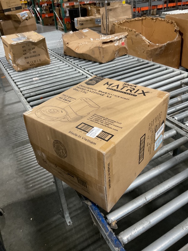Photo 1 of *** SOLD AS PARTS//FINAL SALE 07/27/26
Shark AV2310AE Matrix Self-Emptying Robot Vacuum with No Spots Missed on Carpets and Hard Floors, Precision Home Mapping, Perfect for Pet Hair, Bagless, 45-Day Capacity Base, Wi-Fi Black/Brass