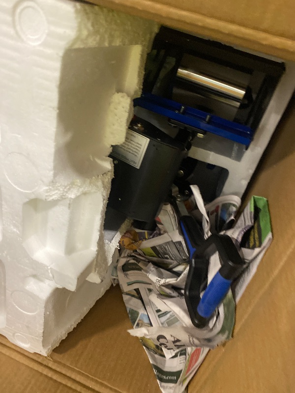 Photo 1 of ****** AS IS ALLSALES FINAL NO RETURNS***** 5 in 1 Heat Press Machine 12x15 inch Heat Press Machine with 360 Degree Swing Away T Shirt Pressing Machine, Heat Transfer Sublimation Combo for T Shirts Mugs Hat Plate Cap-Blue
