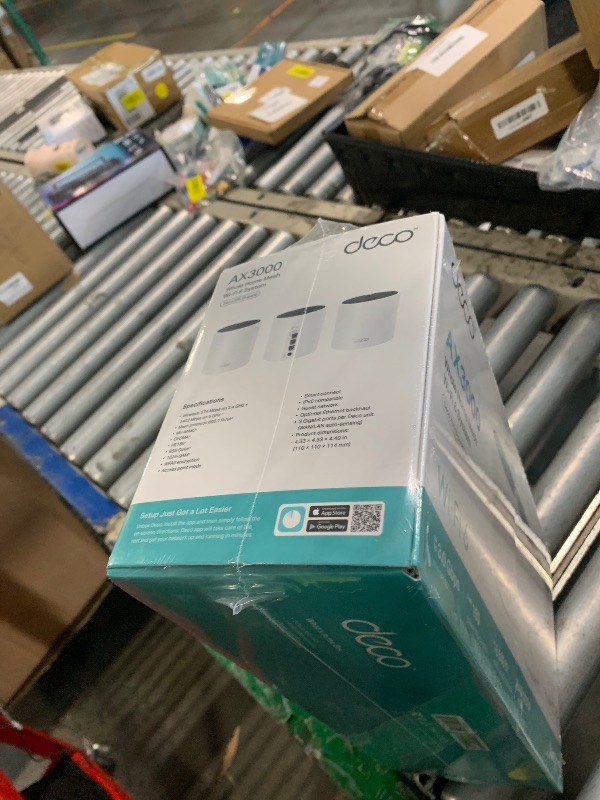 Photo 1 of ***FACTORY SEALED*** TP-Link Deco X55 AX3000 WiFi 6 Mesh System - Covers up to 6500 Sq.Ft, Replaces Wireless Router and Extender, 3 Gigabit Ports per Unit, Supports Ethernet Backhaul, Deco X55(3-Pack)