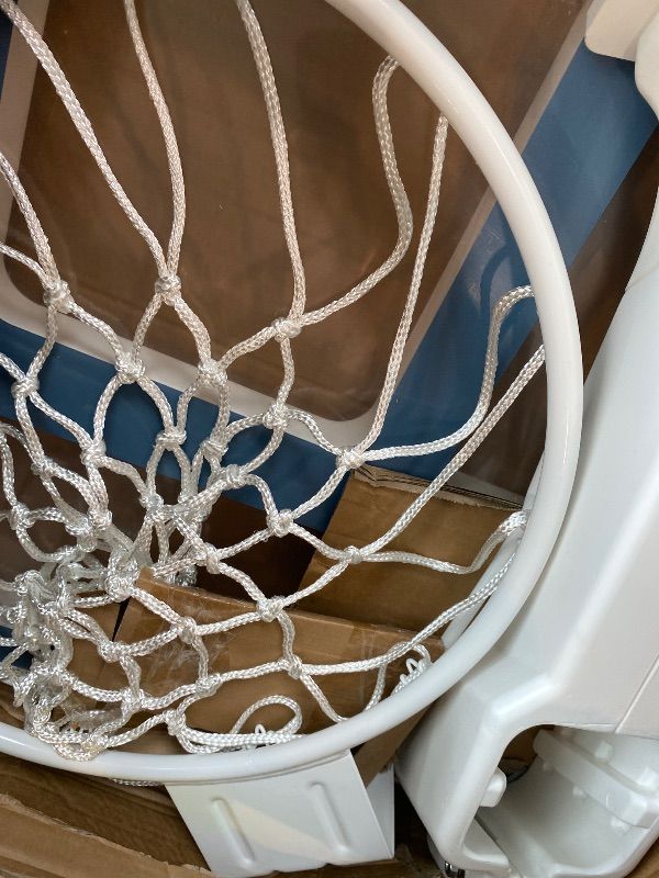 Photo 1 of [PARTIAL SET] Coast Modern Pool Basketball Hoop with Adjustable Height - Poolside Basketball Hoop with Weighted Base, Premium Acrylic Backboard, & 18" Steel Rim