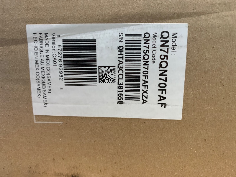 Photo 1 of ***FACTORY SEALED***
Samsung 75-Inch Class Neo QLED QN70F 4K Mini LED Smart TV (2025 Model) NQ4 AI Gen2 Processor, Quantum Matrix Technology Slim, Motion Xcelerator 144Hz, Samsung Vision AI, Alexa Built-in