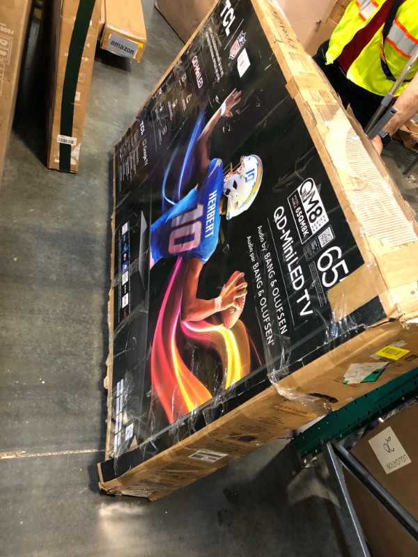 Photo 1 of ***BROKEN/DAMAGED// SALE FOR PARTS*** TCL 65 Inch Class QM8K Series | Mini LED QLED 4K HDR | 65QM8K, 2025 Model | 120HZ-144HZ Anti Reflective Wide Angle Screen Smart Google TV Dolby Atmos | Voice Remote Alexa Gaming Streaming Television