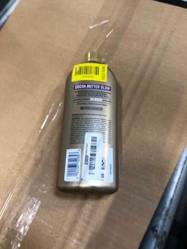 Photo 1 of *** MISSING TOP *** Gold Bond Cocoa Butter Glow Daily Hydrating Lotion with Cocoa Shea Butter & Coconut Oil, Exfoliating and Moisturizing Lotion for Dry Skin, 24 oz