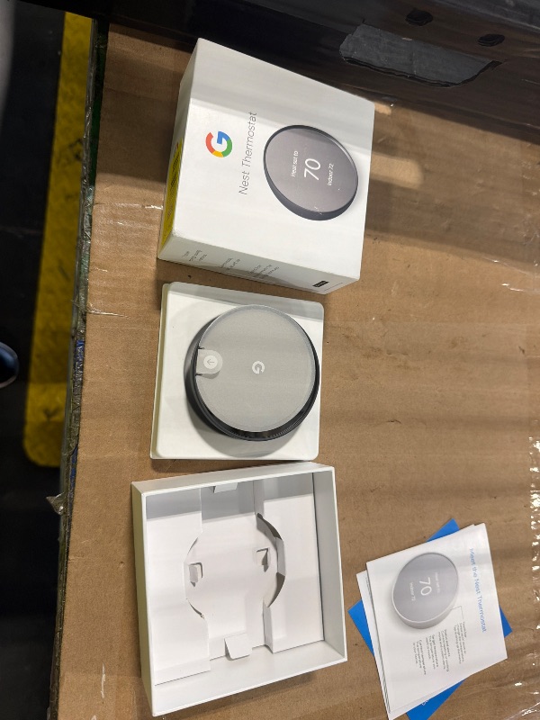 Photo 1 of ***MISSING WIRE BASE*** Google Nest Thermostat - Smart Thermostat for Home - Programmable Wifi Thermostat - Charcoal