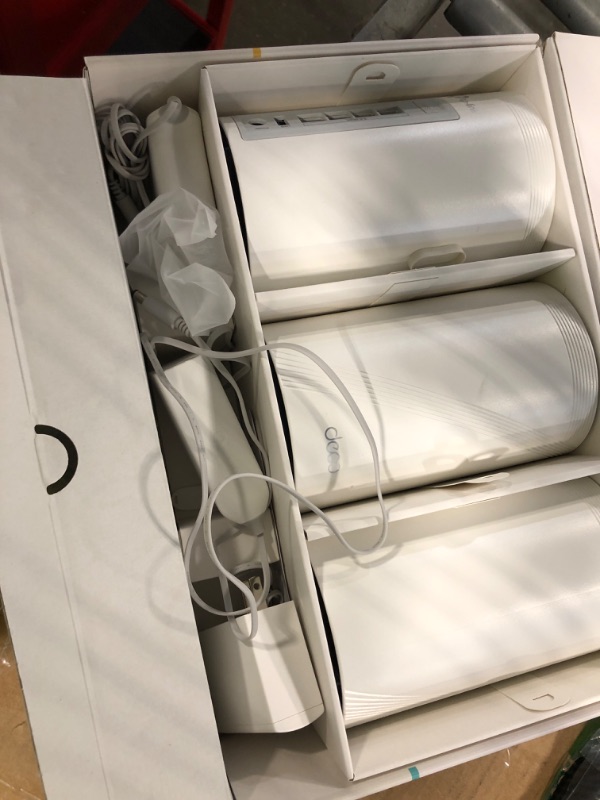 Photo 1 of ** USED** TP-Link Deco 7 Pro BE63 Tri-Band WiFi 7 BE10000 Whole Home Mesh System - 6-Stream 10 Gbps, 4x2.5G Ports Wired Backhaul, 4X Smart Internal Antennas, VPN, HomeShield, Free Expert Support (3-Pack)