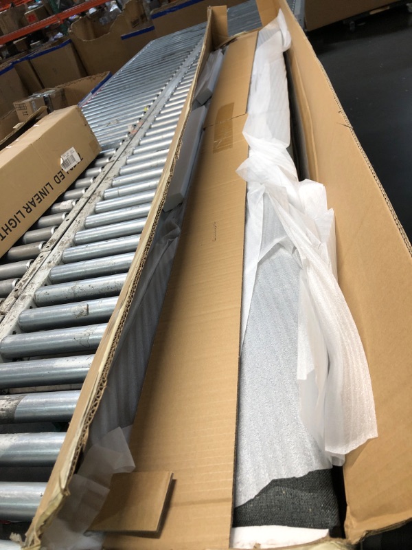 Photo 1 of ***MISSING PARTS***
Ball & Cast Full Size Bed Frame with Trundle,Linen Upholstered Platform Bed with LED Light and USB Ports,Trundle Bed Full with Channel Tufted Headboard,No Box Spring Needed,Easy Assembly,Dark Grey