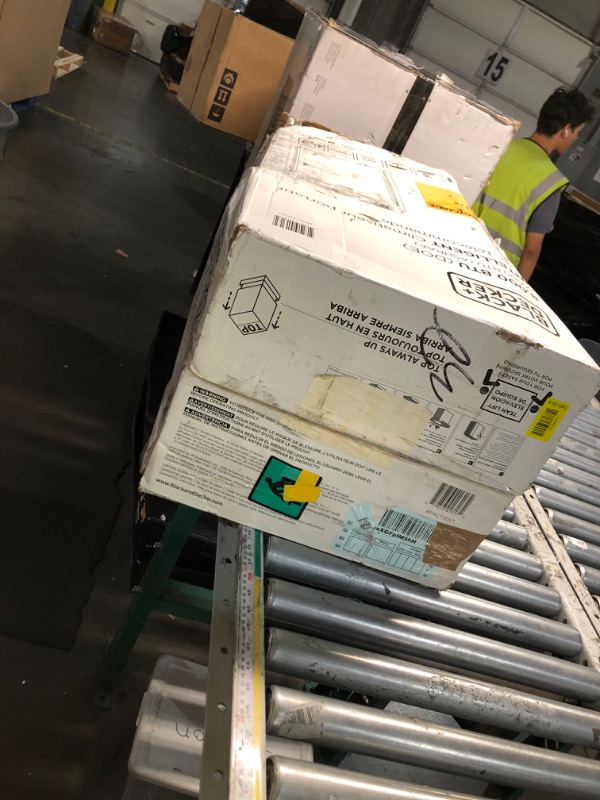 Photo 1 of ***DAMAGED - SEE NOTES/PICTURES*** BLACK+DECKER Smart Portable Air Conditioner, 12,000 BTU (8,350 BTU SACC) for Rooms up to 550 Sq. Ft., Smart Portable AC with Follow Me Remote and Window Kit, BPACT12WT, White