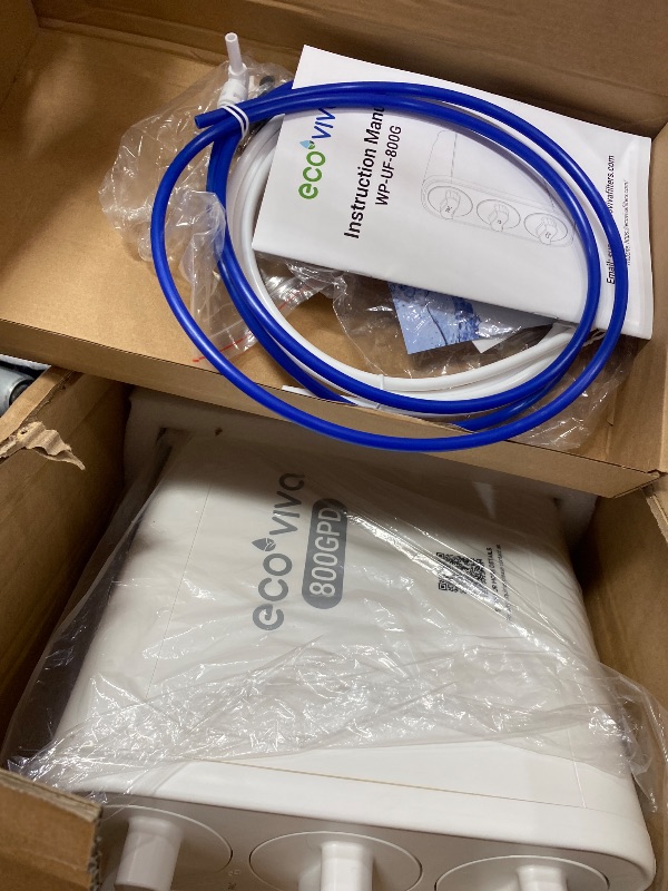 Photo 1 of **STOCK PHOTO FOR REFERENCE ONLY** Ecoviva UF800G 0.01?m Ultra-Filtration Under Sink Water Filter Meet NSF 42 / 372 Standards Tankless Ultra Compact Design, No Electricity & Wastewater, Preserve Beneficial Minerals No TDS Reduction
