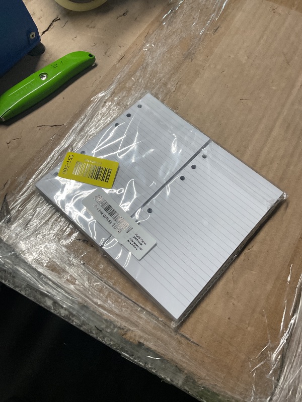 Photo 1 of (2 Pack) A6 Lined Refill Paper, 200 Sheets/400 Pages Loose Leaf Paper for Filofax Personal Binders, 6 Holes Punched, 100gsm Ruled White Pages, 3.75'' x 6.75''