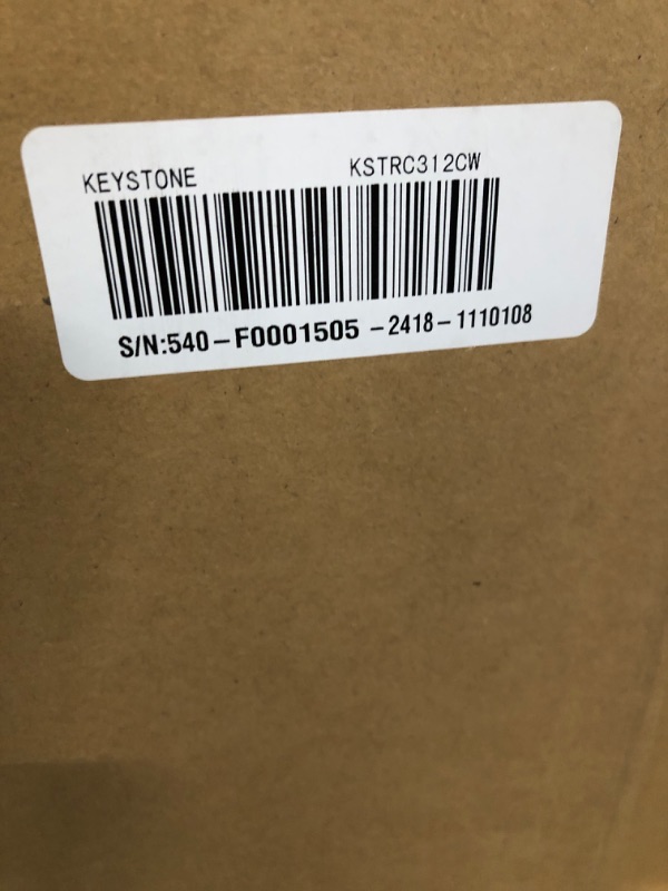 Photo 1 of ***FACTORY SEALED ***TRUCK/TRAILER PICKUP ONLY***Keystone New Standard 3.1 Cu. ft. 18.5 in W Compact Standard Door Refrigerator/Freezer, White, KSTRC312CW