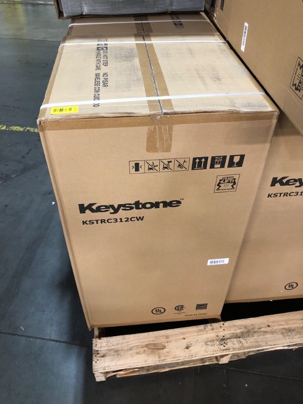 Photo 1 of ***FACTORY SEALED ***TRUCK/TRAILER PICKUP ONLY***Keystone New Standard 3.1 Cu. ft. 18.5 in W Compact Standard Door Refrigerator/Freezer, White, KSTRC312CW