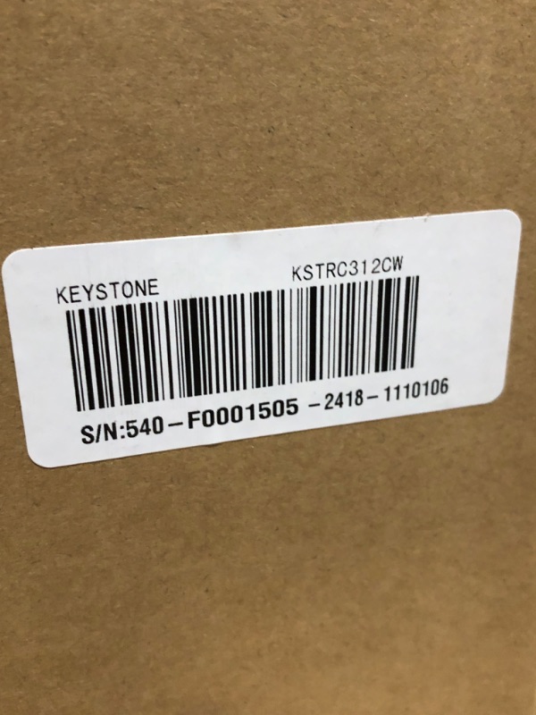 Photo 1 of ***FACTORY SEALED ***TRUCK/TRAILER PICKUP ONLY***Keystone New Standard 3.1 Cu. ft. 18.5 in W Compact Standard Door Refrigerator/Freezer, White, KSTRC312CW